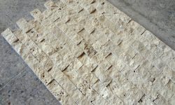 2,5x5 cm Bej Patlatma Traverten-DP103
