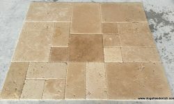 Kenar Kırmalı Fırçalı Traverten Set, DKK104